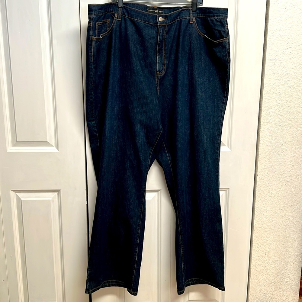 Venezia Dark Blue 5 Pocket High Rise Jeans Plus Size 28 Tall
